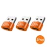 C To USB Orange x3