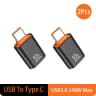 USB To C Black x2