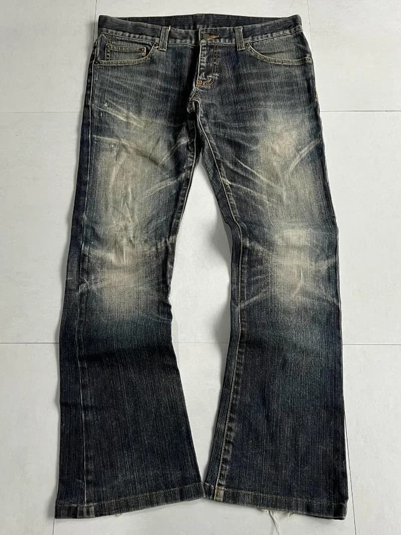 Retro European and American Harajuku Washed Jeans Punk Fashion High Street Clothing Street Distressed Hip-hop Straight Pants Men