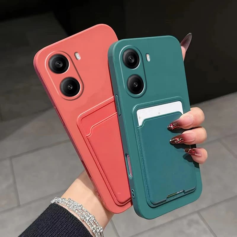 Luxury Liquid Silicone Card Slot Bag Holder Phone Case For iPhone 17 16 15 14 Plus 13 12 11 Pro Max X S 7 8 SE Wallet Back Cover