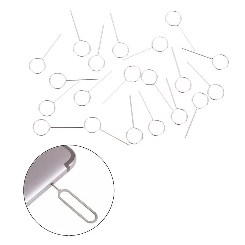 （Summer6）20 Pcs/lot Universal Sim Card Tray Ejector Eject Pin Key Removal Tool For Phone