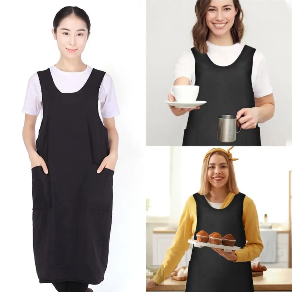 Professional Barber Shop Work Clothes Soft Antistatic Hair Salon Uniforms Breathable Unisex Hair Cutting Gown Housewife