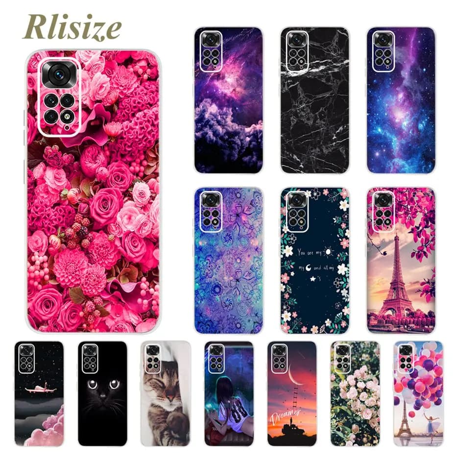 Silicone Soft Case for Xiaomi Redmi Note 11 Note 11S Note 11 Pro Bumper
