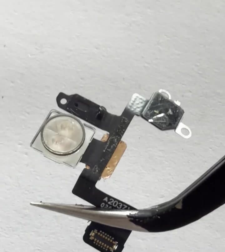 100% OEM Pulled Flash Led Light Power Volume FlashLight Flex Cable Replacement For iPhone 11 12 13 Pro Max Mini With Adhesive