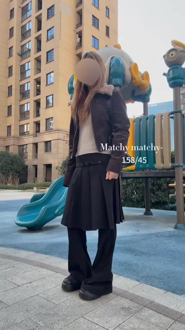 ReddaChic Black Layering Suit Trousers Solid Cleanfit Low Waist Pleated Skirt Stitch Bootcut Pants Work Casual Women Clothes